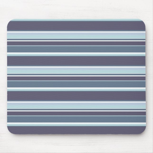 Blue-grey stripes mouse pad (Front)