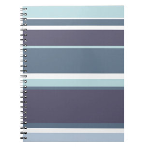 Blue-grey stripes notebook