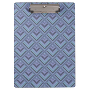 Blue-grey stripes scale pattern clipboard
