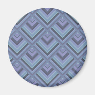 Blue-grey stripes scale pattern magnet