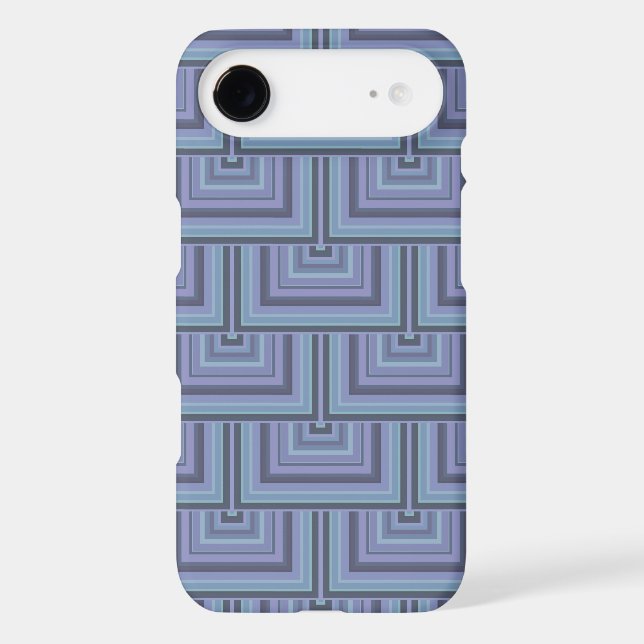 Blue-grey stripes square scales pattern (Back)