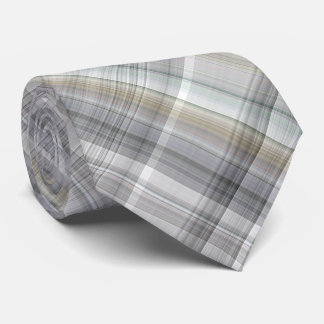 Blue/Grey/Tan Plaid Tie