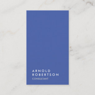 Blue Grey Trendy Modern Minimalist Simple Business Card