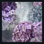 Blue Grey Vintage floral Hydrangea Flower pattern Poster<br><div class="desc">This wonderful floral Hydrangea watercolor and photography collage is for all Retro Flower and Floral Lovers. A beautiful Retro and Old-fashioned Design. It is the perfect gift for her, for the stylish lady, perfect for her birthday, sweet sixteen favour, bridal shower, perfect summer gift for her, the girly girly and...</div>
