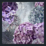 Blue Grey Vintage floral Hydrangea Flower pattern Poster<br><div class="desc">This wonderful floral Hydrangea watercolor and photography collage is for all Retro Flower and Floral Lovers. A beautiful Retro and Old-fashioned Design. It is the perfect gift for her, for the stylish lady, perfect for her birthday, sweet sixteen favour, bridal shower, perfect summer gift for her, the girly girly and...</div>