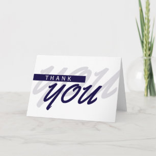 Blue Grey & White Thank you for special day Card