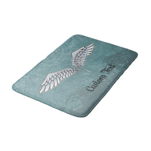Blue-Grey Wings Bath Mat