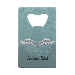 Blue-Grey Wings Credit Card Bottle Opener