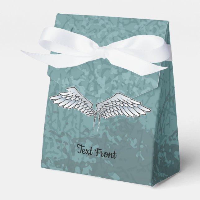 Blue-Grey Wings Favour Box (Front Side)