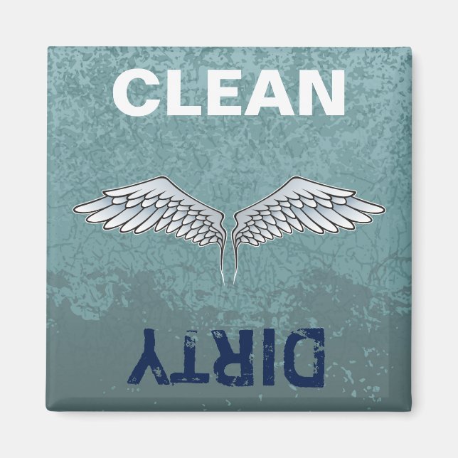 Blue-grey wings magnet (Front)