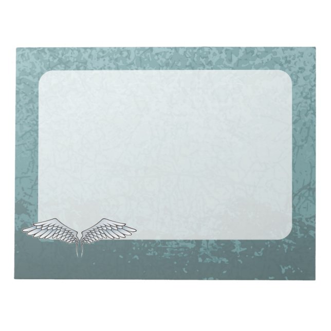 Blue-grey wings notepad (Front)