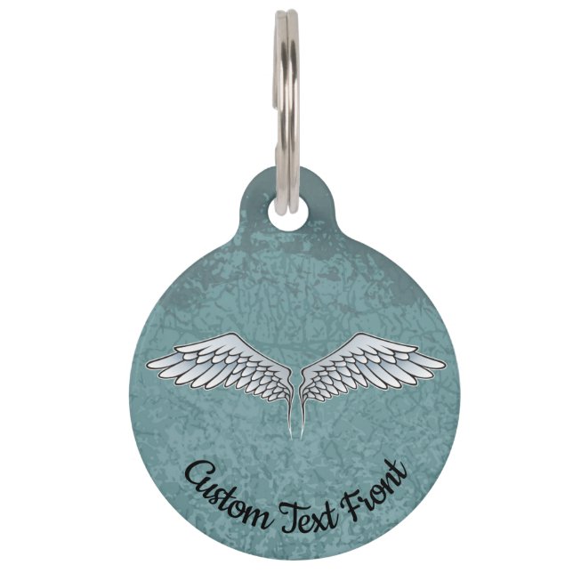 Blue-Grey Wings Pet ID Tag (Front)