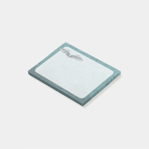 Blue-grey wings post-it notes