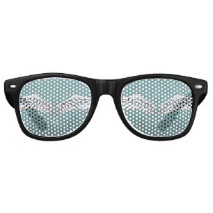 Blue-grey wings retro sunglasses