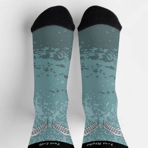 Blue-Grey Wings Socks