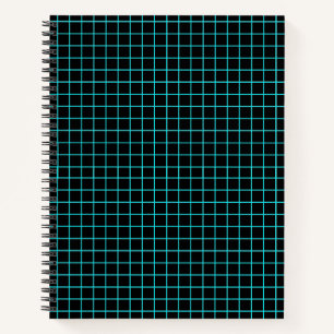 Blue Grid College ruled Notebook