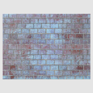 blue grunge brick tissue paper 