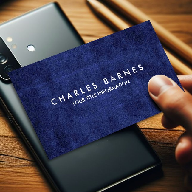 Blue Grunge Business Card (Creator Uploaded)