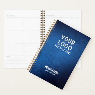 Blue Grunge Gradient Personalised Employee Planner