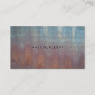 Blue Grunge Rust Mens Masculine Business Cards
