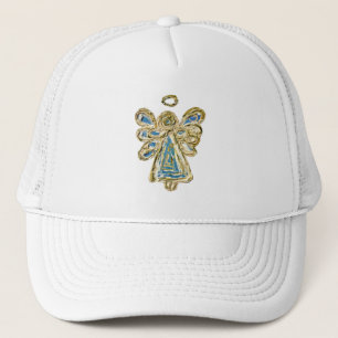 Blue Guardian Angel Custom Art Cap or Hat