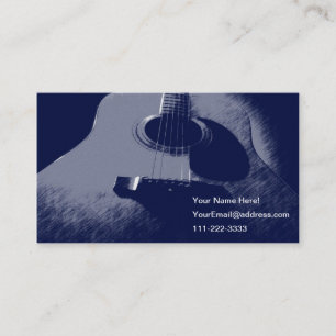Blue Guitar Business Card