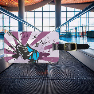 Blue Guitar  Luggage Tag