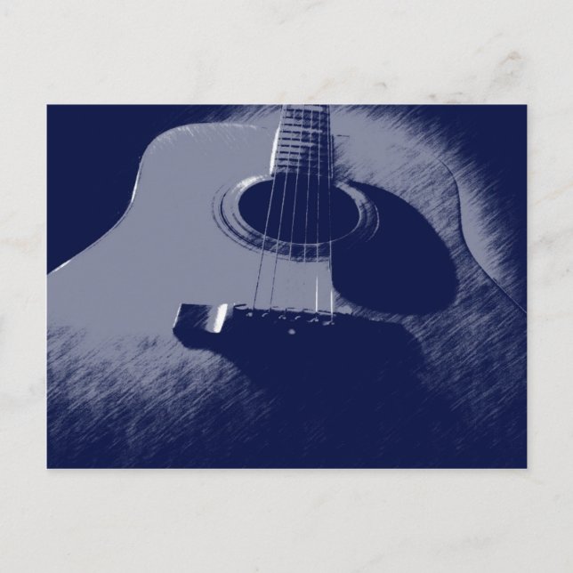 Blue Guitar Postcard (Front)