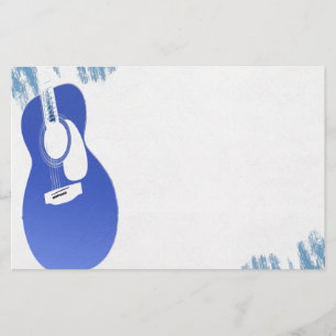 Blue Guitar Stationery