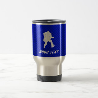 Blue Guitarist Travel Mug