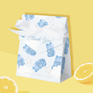 Blue Gummy Bear Boy Baby Shower Favour Box
