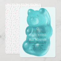 Blue Gummy Bear Girl Bat Mitzvah