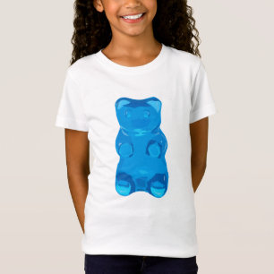 Blue Gummybear Illustration T-Shirt