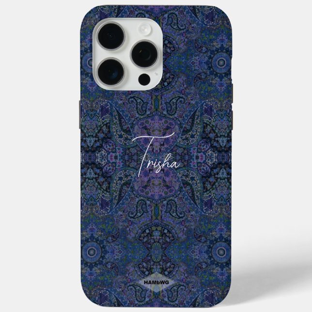 Blue Gypsy Design Cell Phone Case (Back)