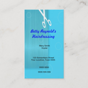Blue Haidressing Business Card