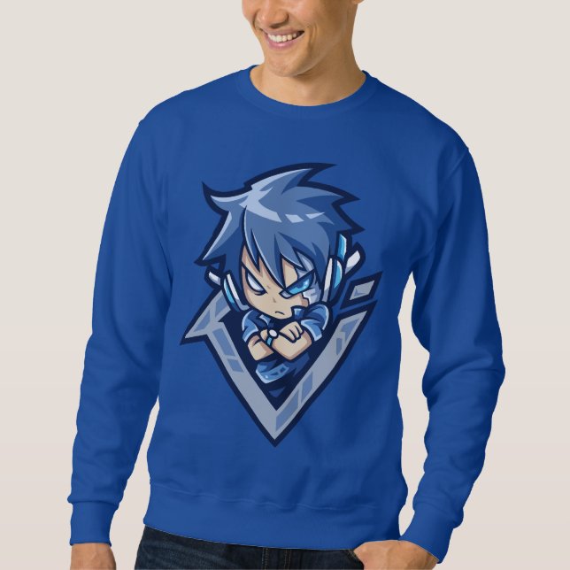 Blue hair boy sweatshirt (Front)