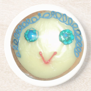 Blue Hair Emoji Art Print/Graphic Coaster