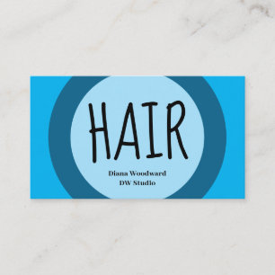 Blue Hairdressers Business Card