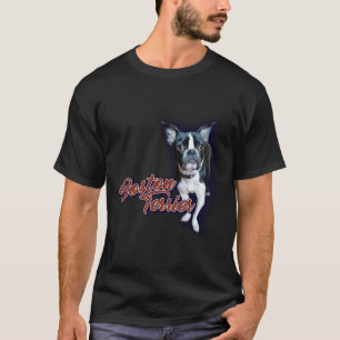 Blue Halo Boston Terrier T-Shirt