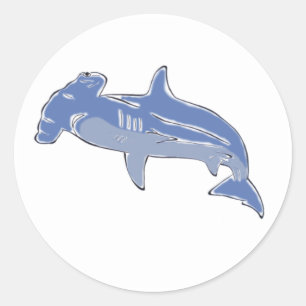 Blue Hammerhead stickers