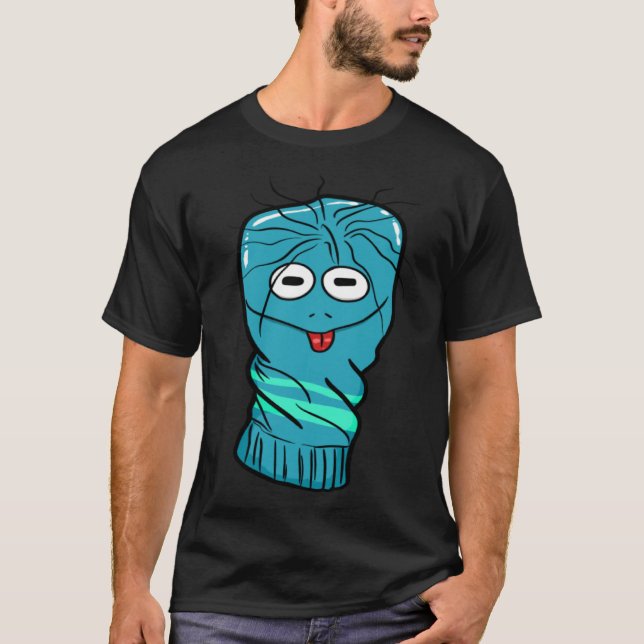 Blue Hand Puppet T-Shirt (Front)