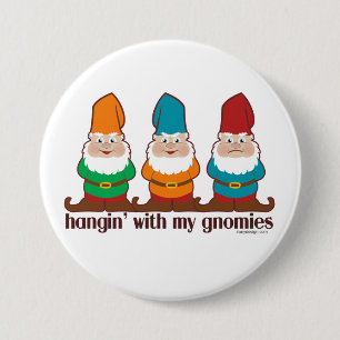 Blue Hangin' With My Gnomies 7.5 Cm Round Badge