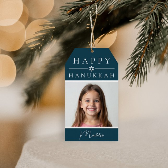 Blue Hanukkah Gift Tag (Creator Uploaded)