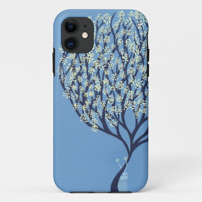 Blue Happy Case-Mate iPhone Case (Back)