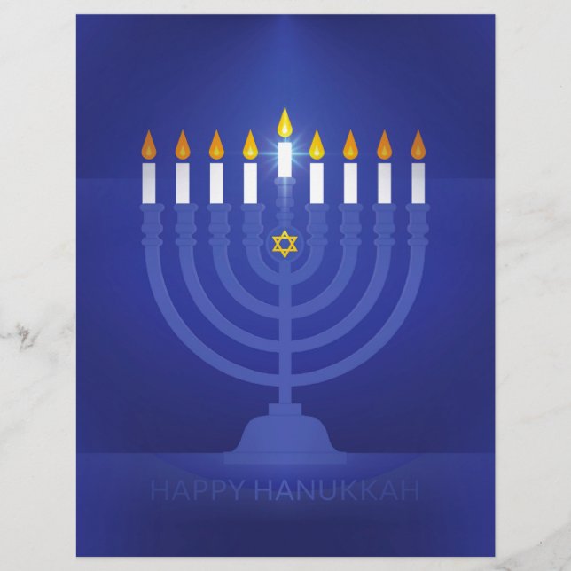 blue happy hanukkah (Front)