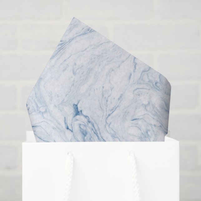 Blue Haven Marble Tissue Paper (Gift Bag)