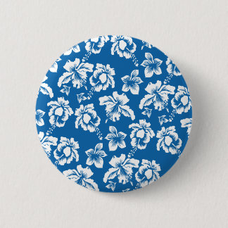 Blue Hawaii 6 Cm Round Badge