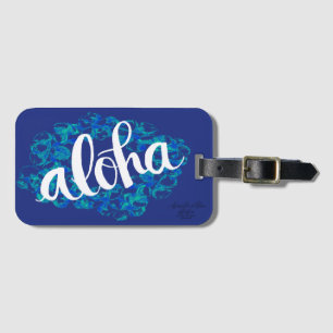 Blue Hawaii Aloha Luggage Tag