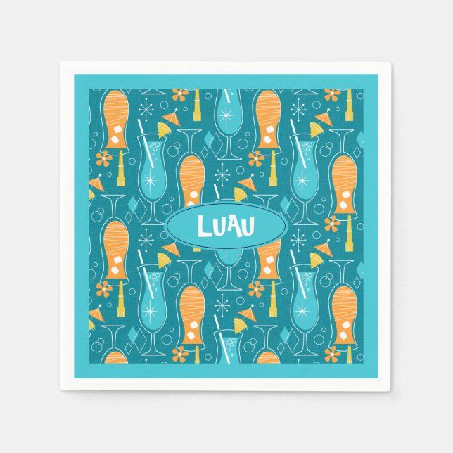 Blue Hawaii and Tropical Itch Napkin (Front)