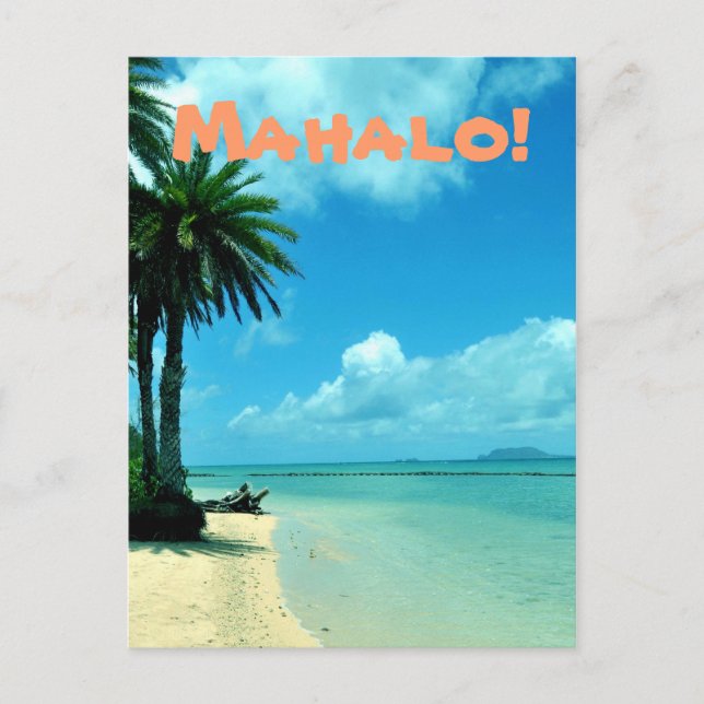 Blue Hawaii Beach Postcard (Front)